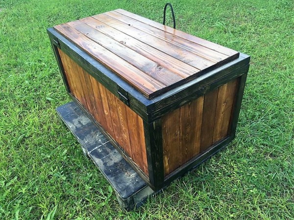 Wood Pallet Storage Chest | Wood Pallet Furniture