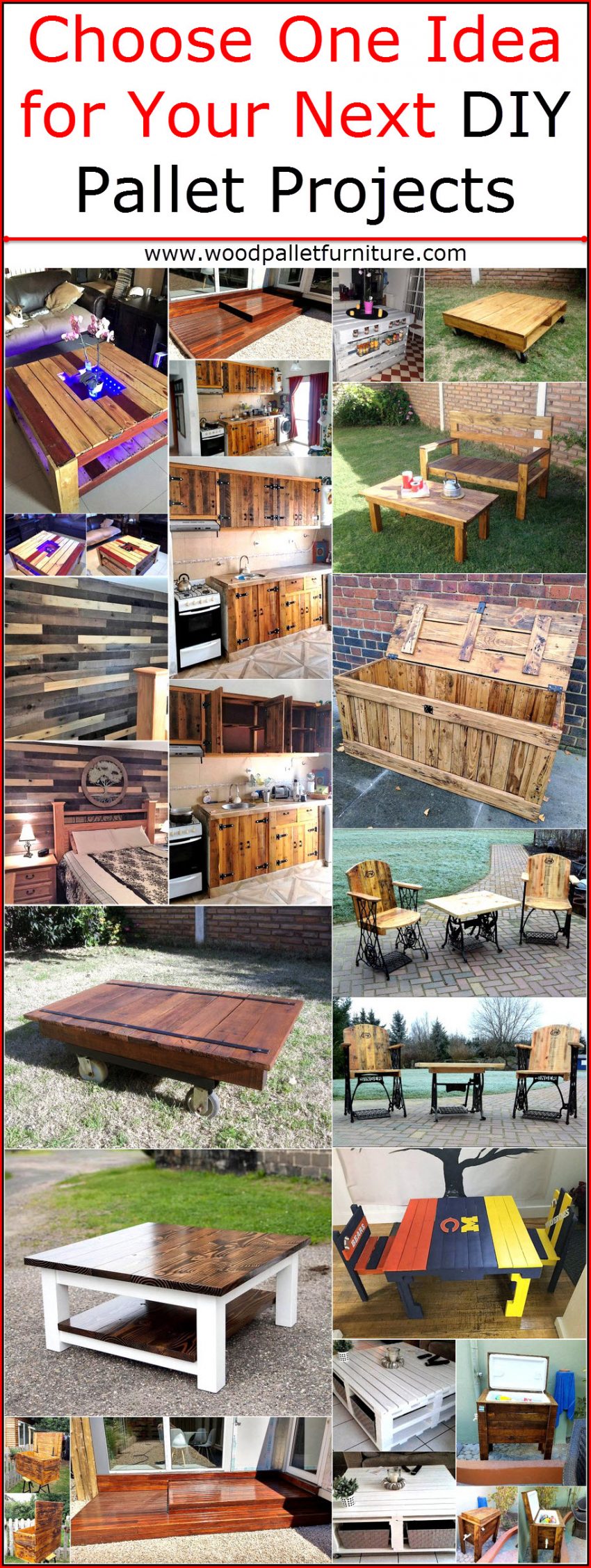 Choose One Idea for Your Next DIY Pallet Projects | Wood Pallet Furniture