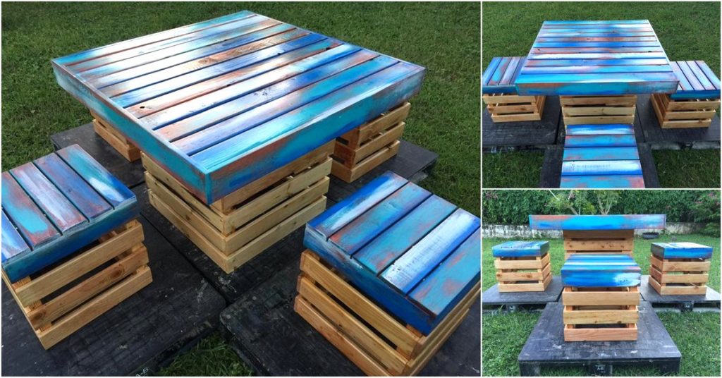 pallets-made-dinning-set-furniture 2