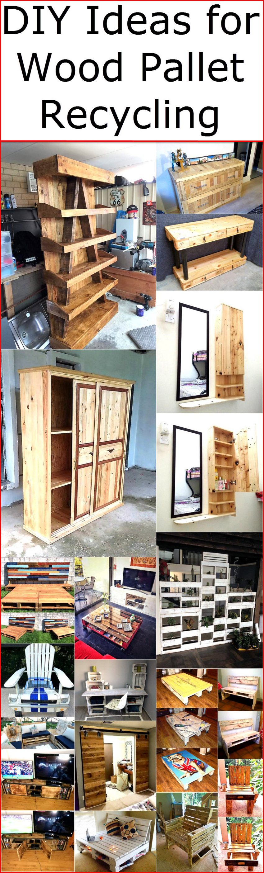 DIY Ideas for Wood Pallet Recycling | Wood Pallet Furniture