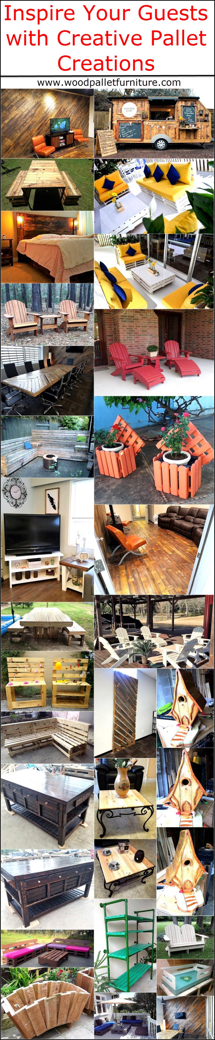 Inspire Your Guests with Creative Pallet Creations | Wood Pallet Furniture