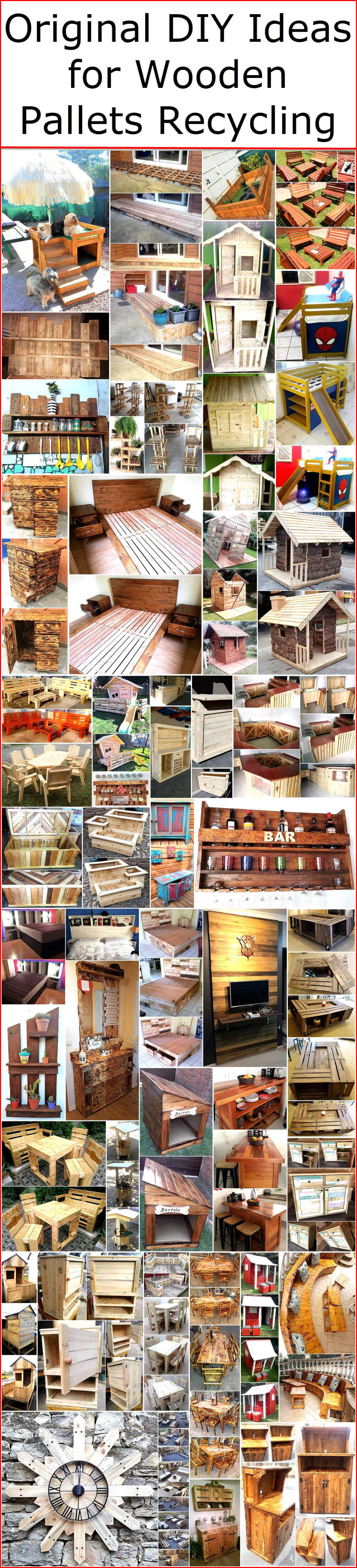 Original DIY Ideas for Wooden Pallets Recycling