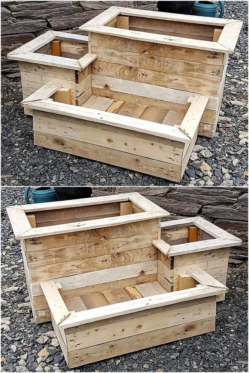 creative wood pallet planter