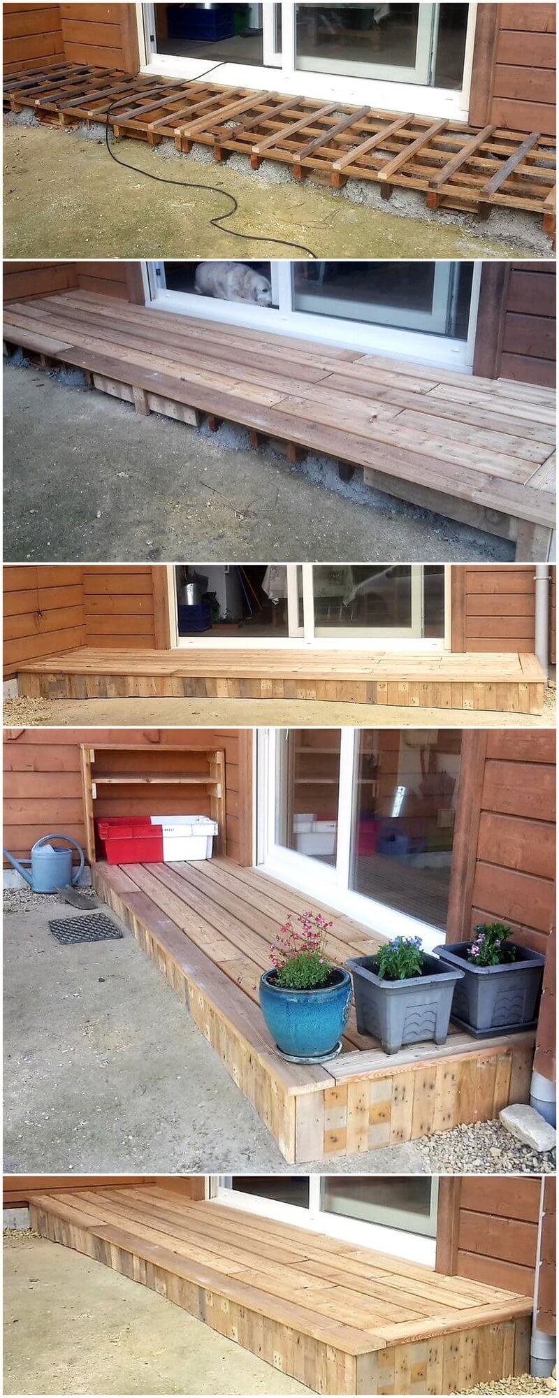 diy Pallet Structure for entrance