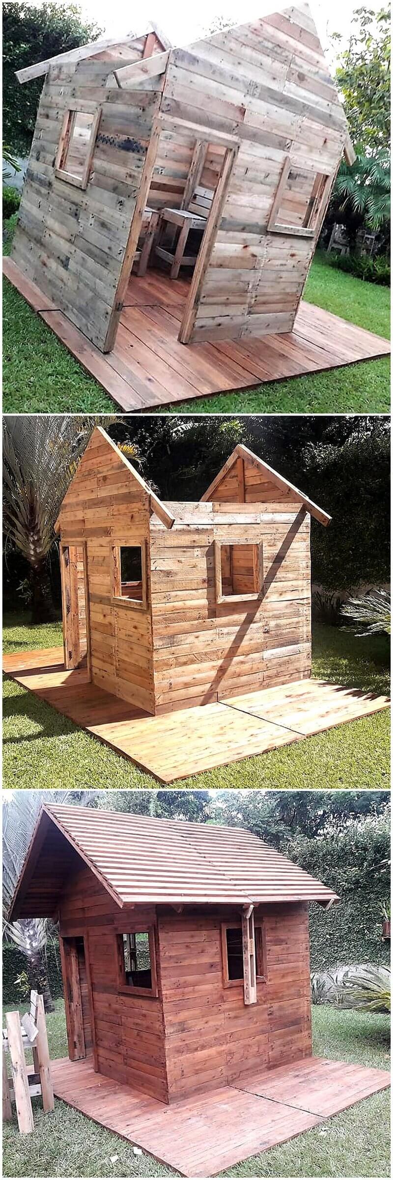 diy pallet garden shed plan