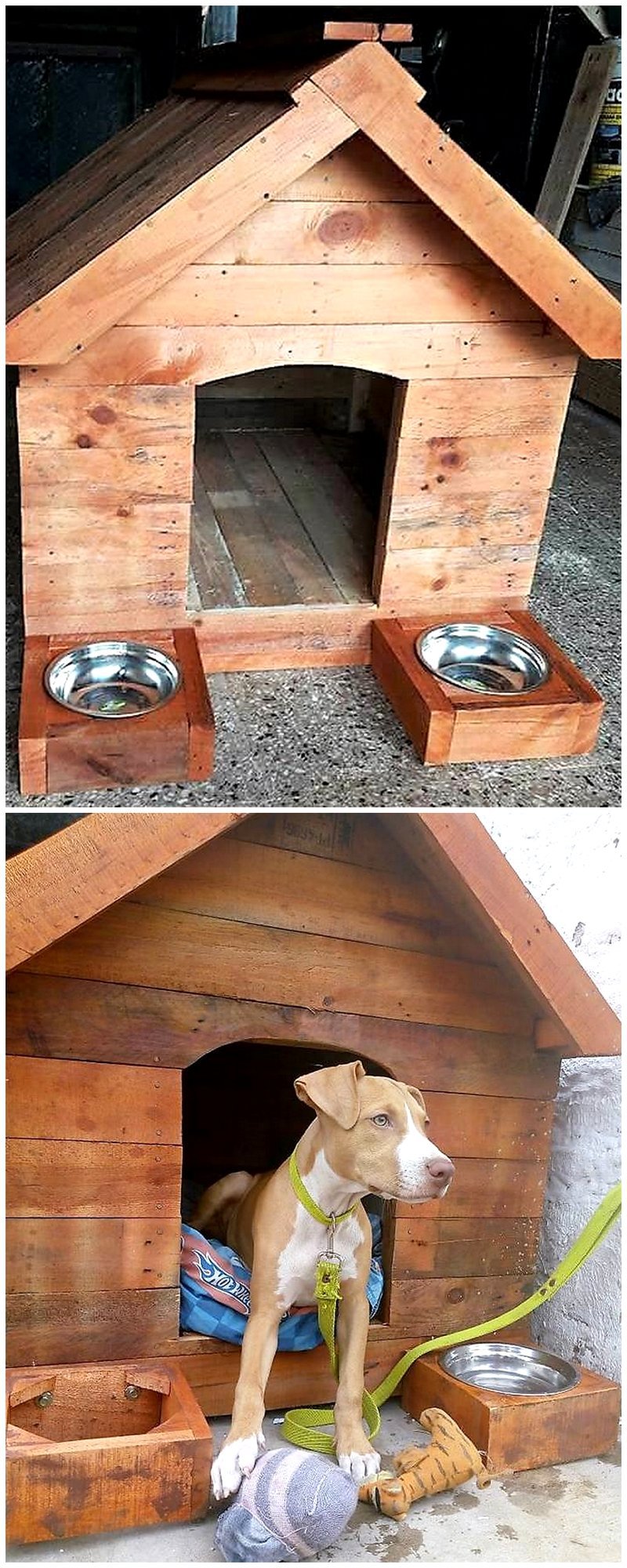 dog house made with wood pallets