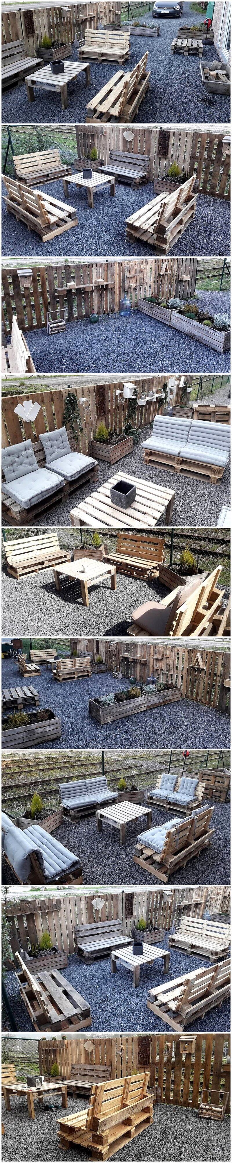 garden furniture out of wooden pallets