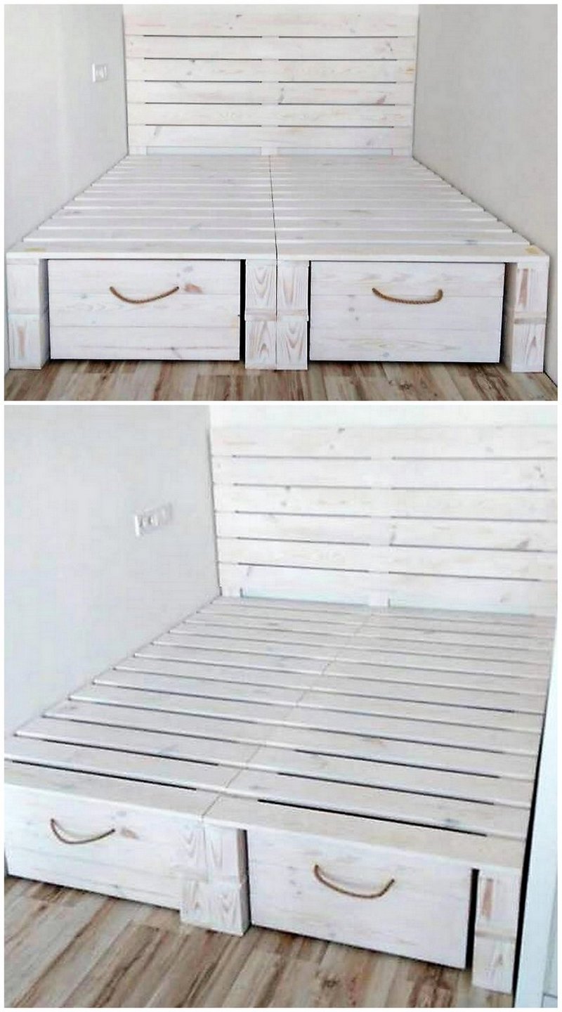 pallet bed plan with storage