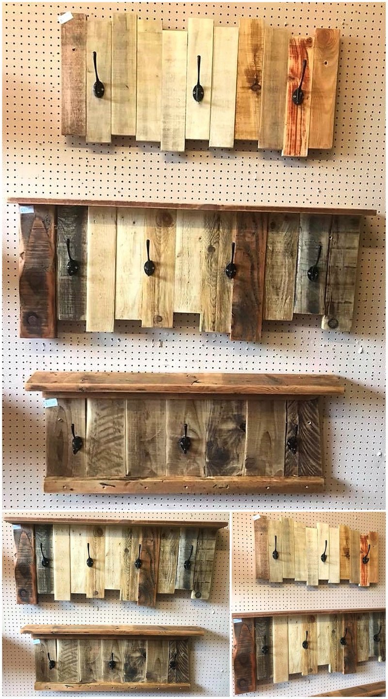 pallet coat hangers