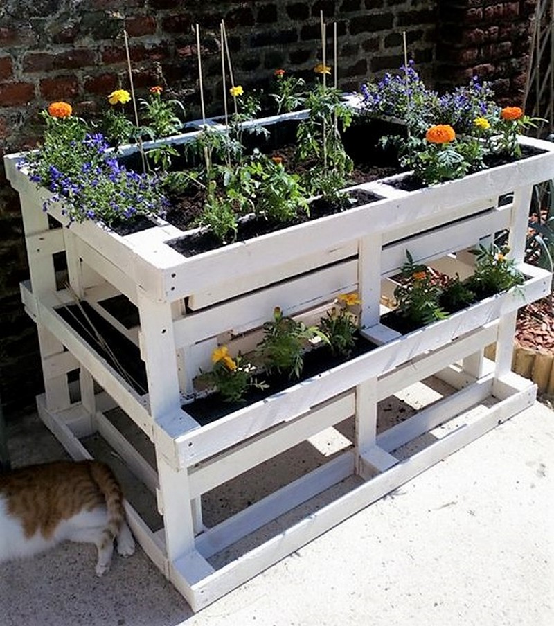 pallet herb planter