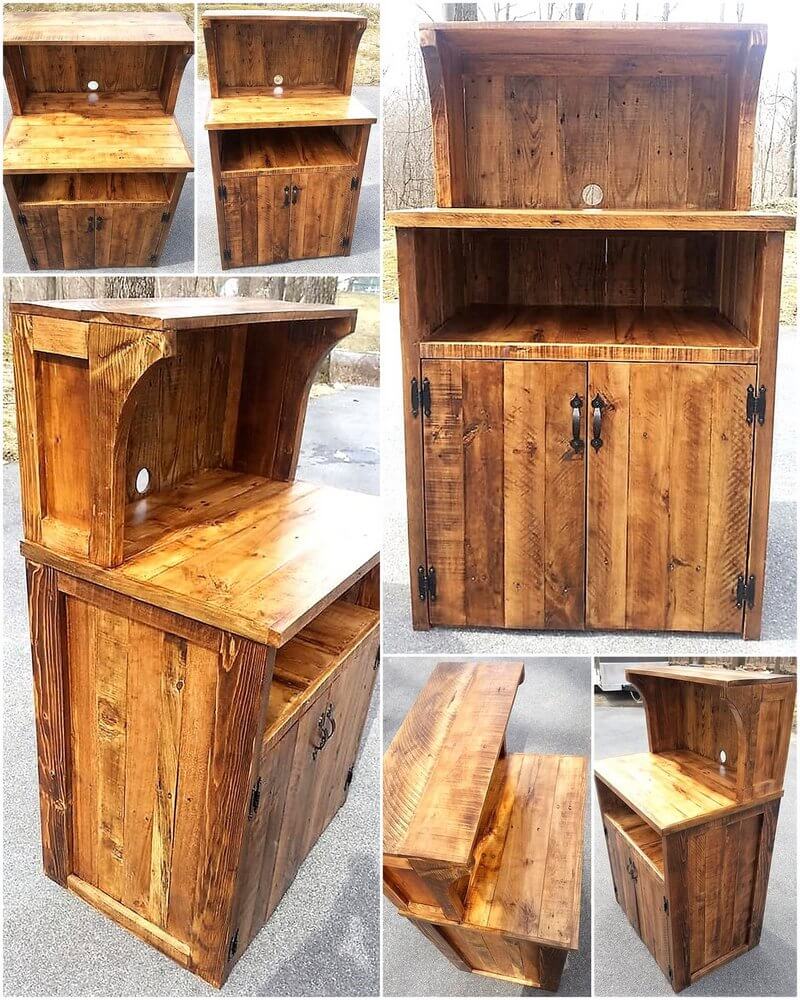 pallet kitchen stand idea