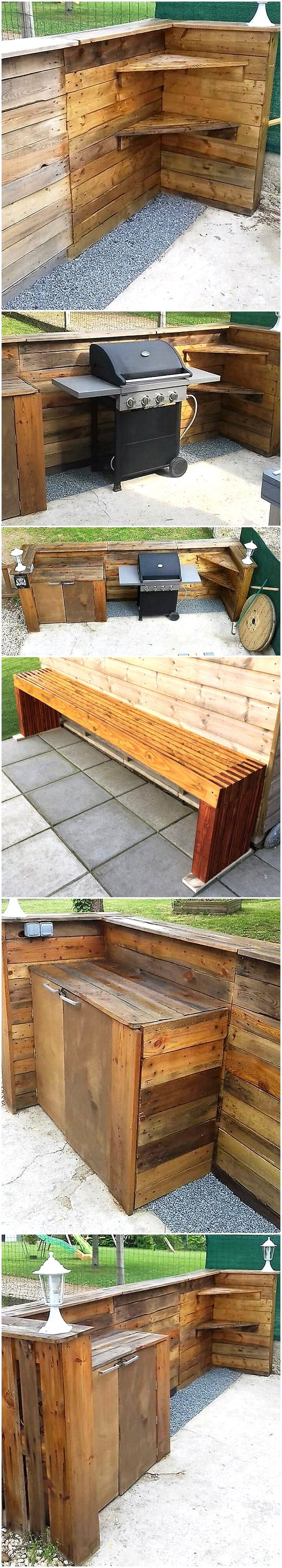 pallet outdoor summer kitchen