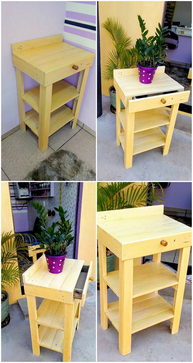 pallet side table plan