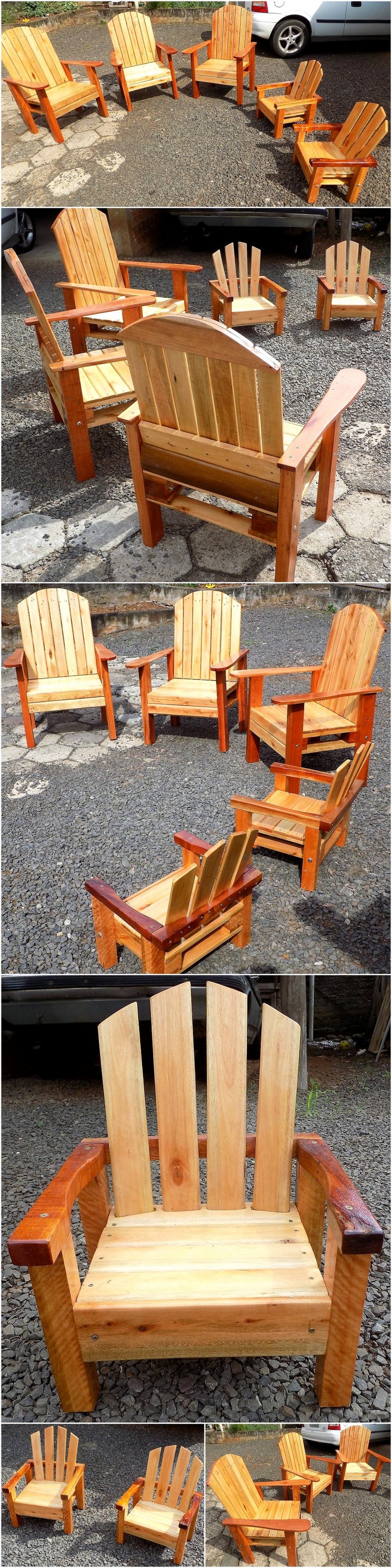 recycled wooden pallet chairs