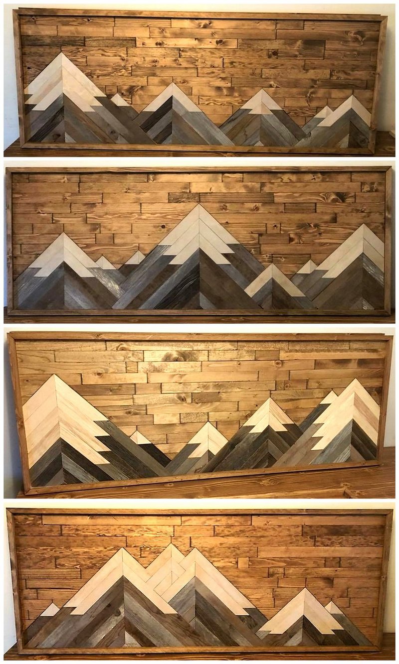 wall decor art with pallets