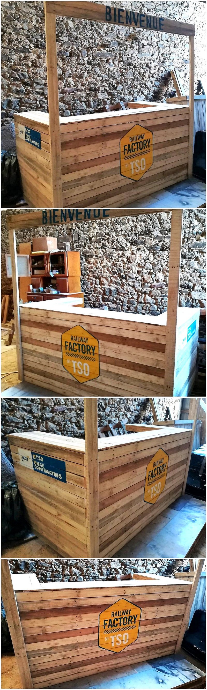 wooden pallet host bank