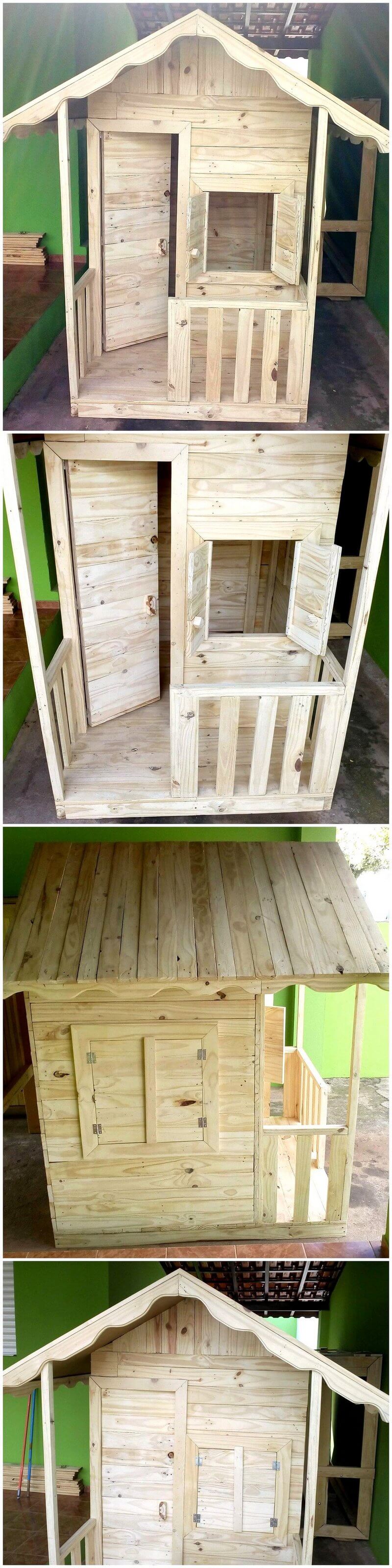 wooden pallets kids playhouse