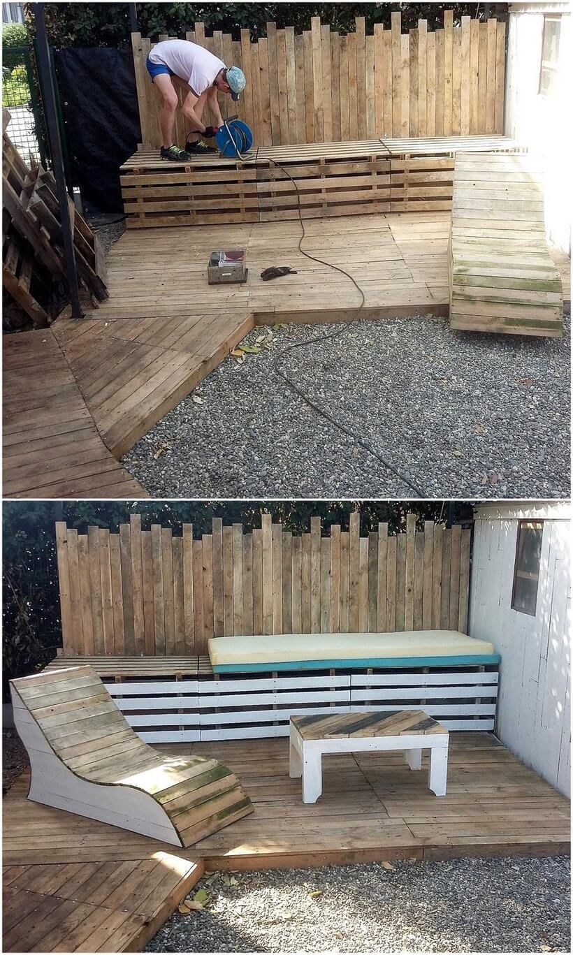 DIY Pallet Summer Terrace