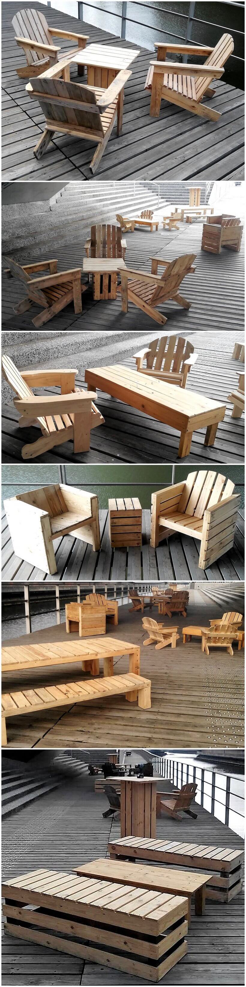 creative pallets wooden outdoor furniture