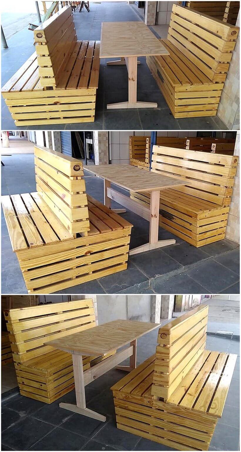 pallet cafe furniture plan