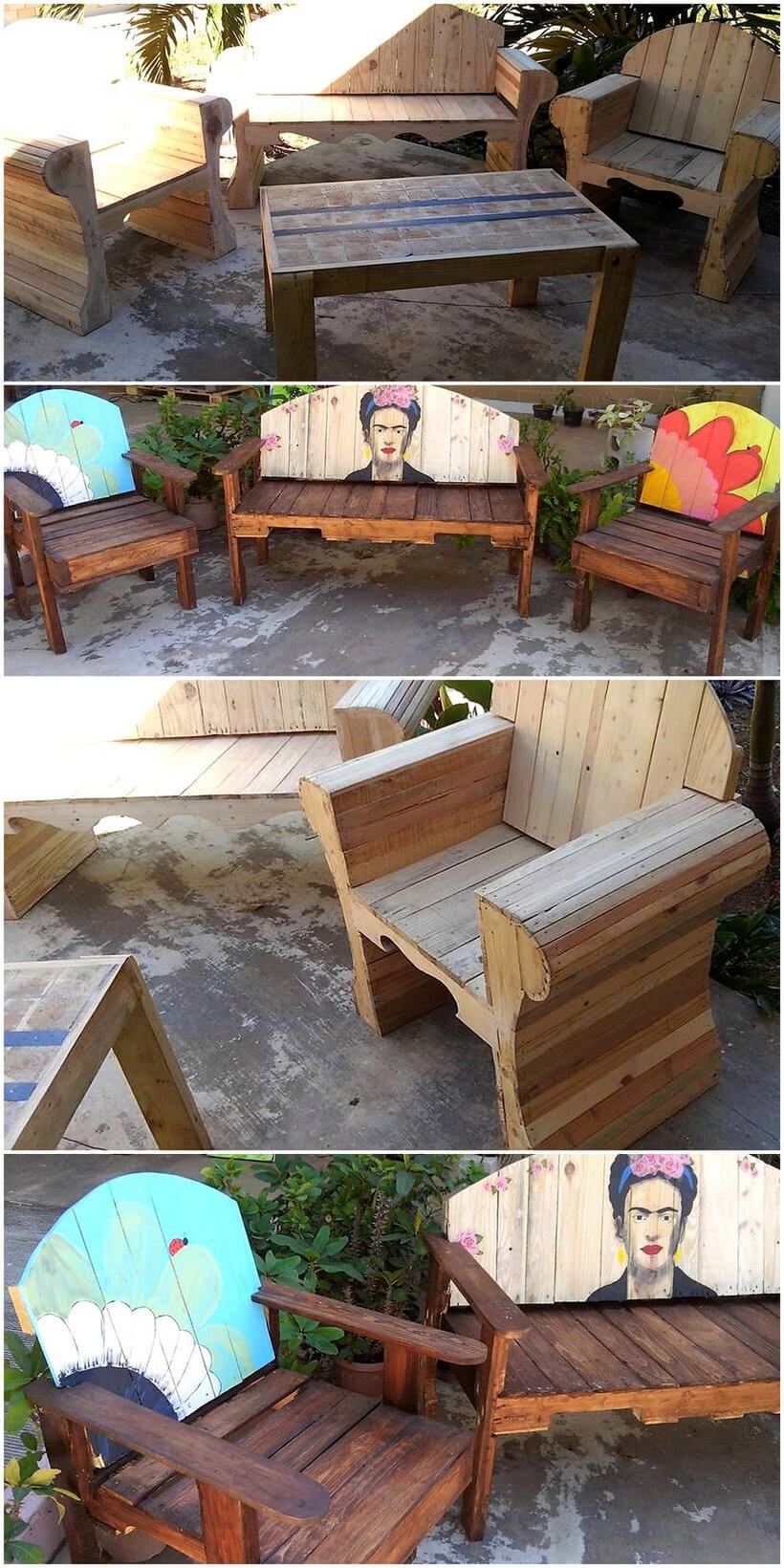 pallet patio furniture idea