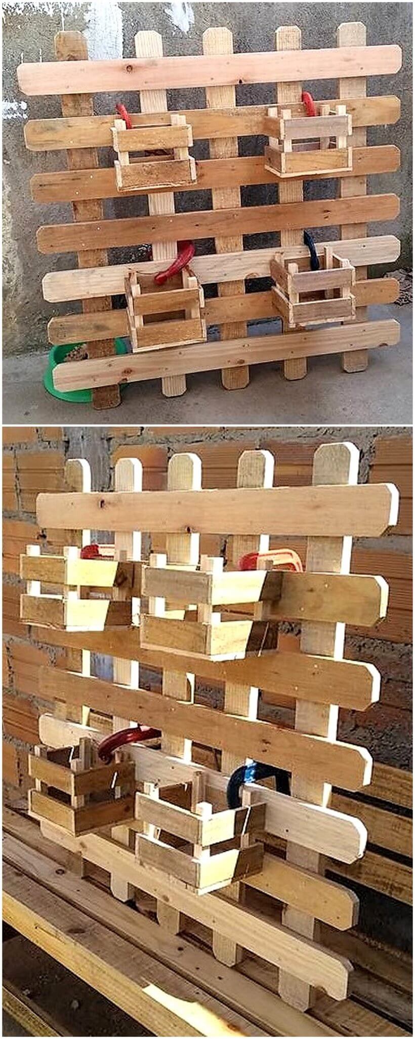 pallet wall planter idea