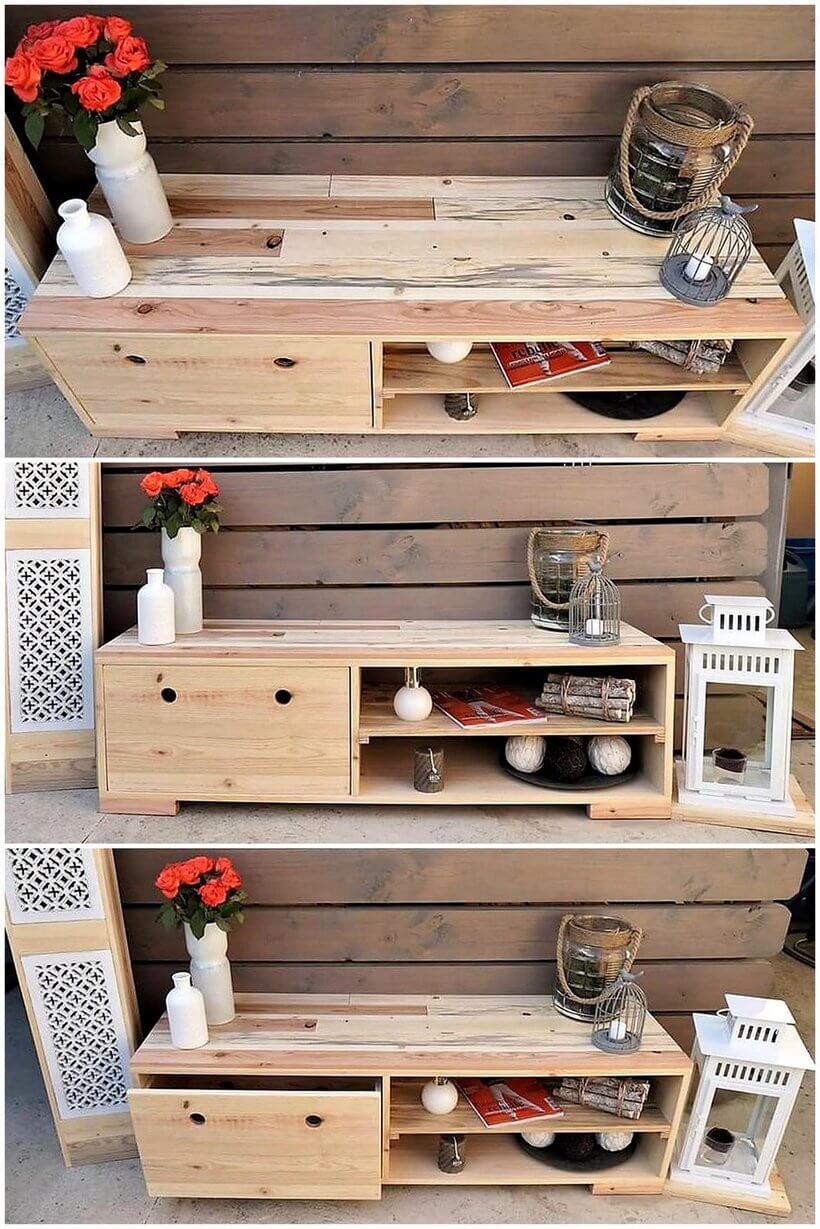 pallets tv stand idea