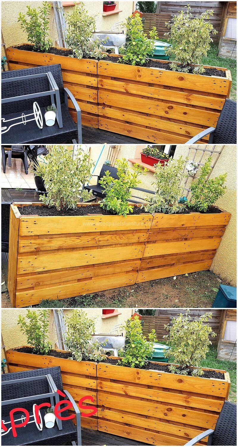 DIY pallet planter