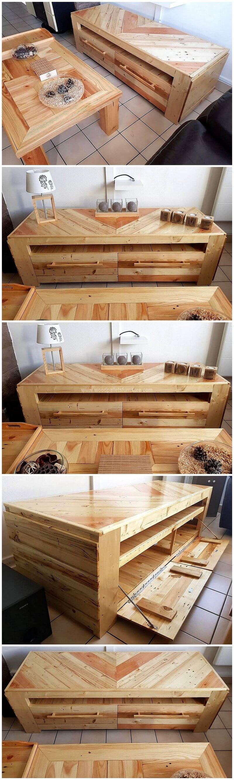 pallet tv stand table