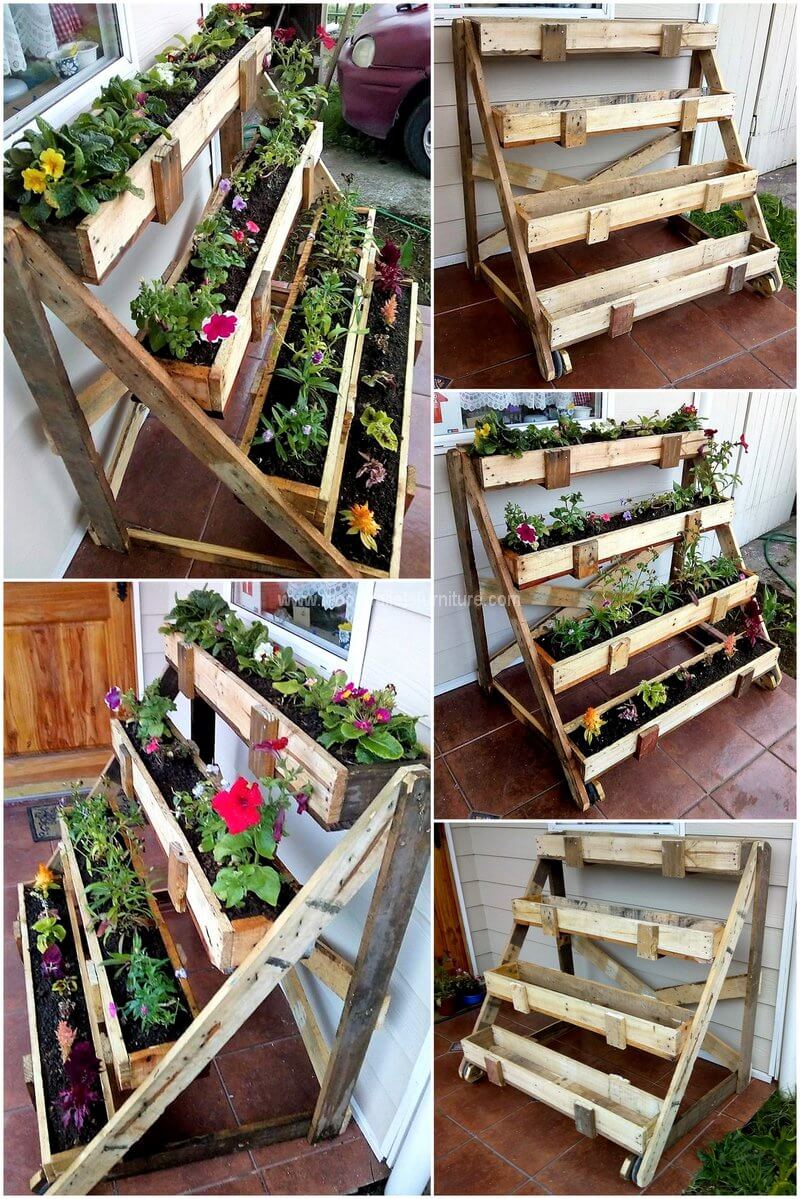 wooden pallet planter