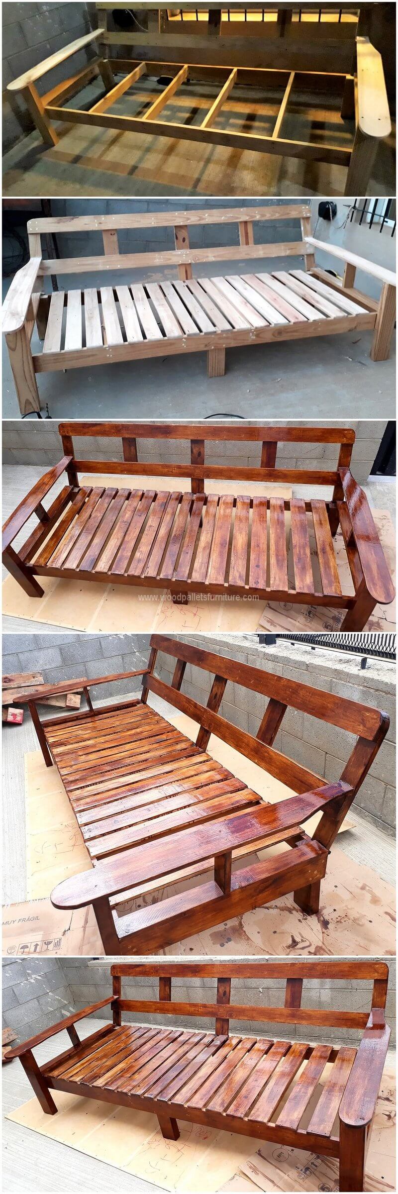 DIY pallet couch