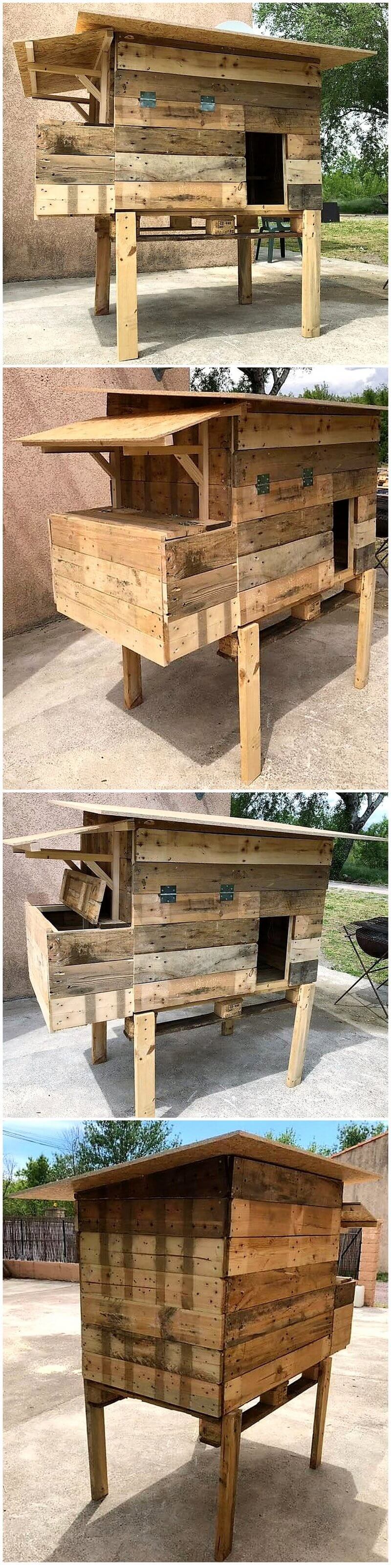 pallet chicken coop idea