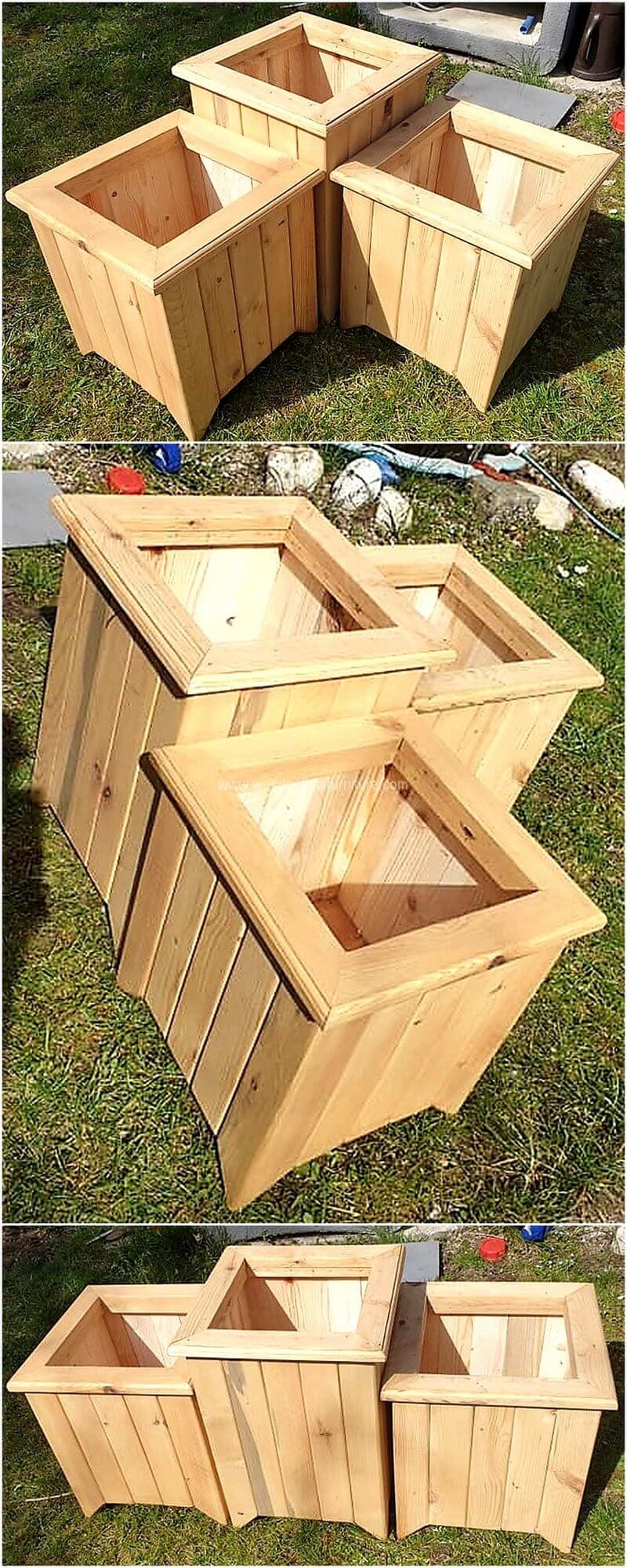 pallet planter boxes