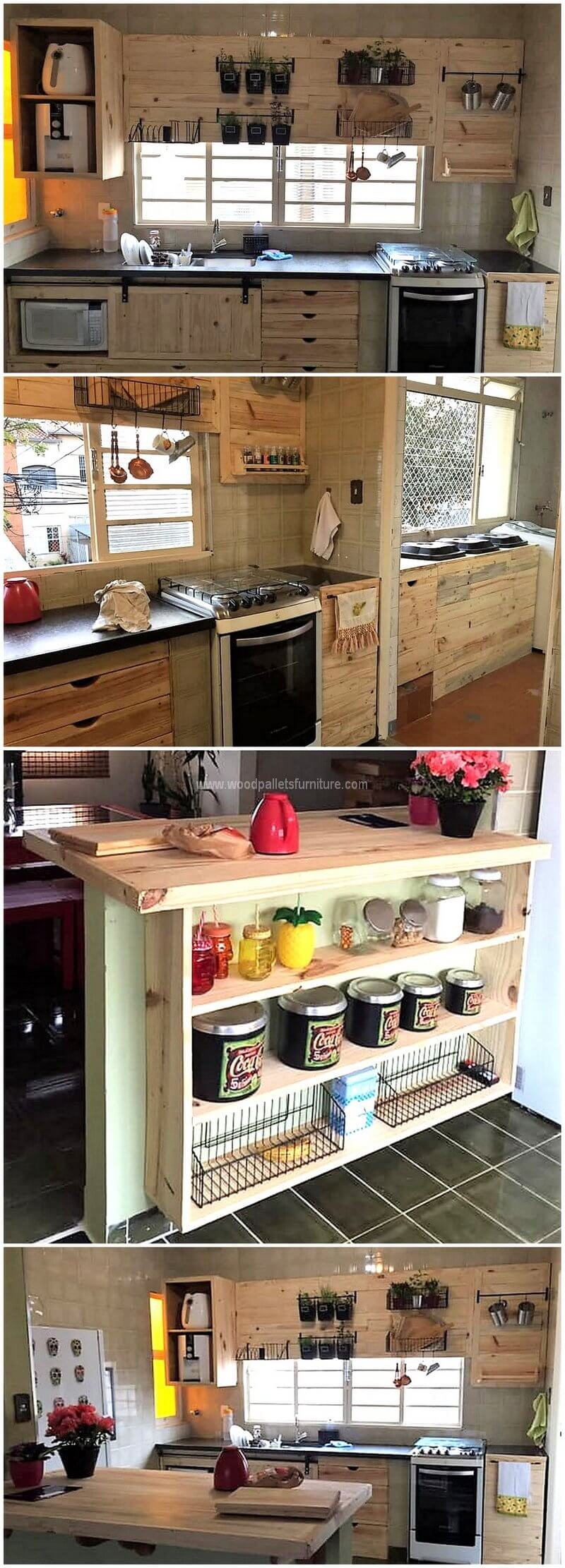 pallet powered kitchen