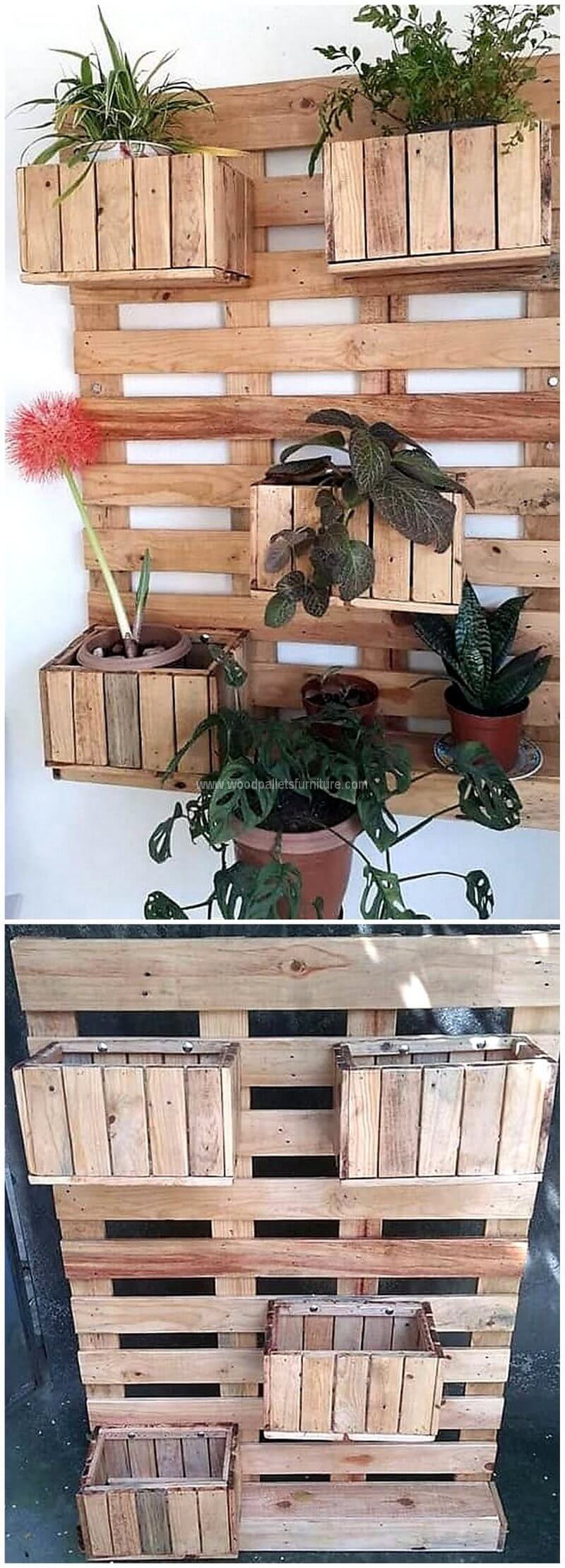 pallet wall planter