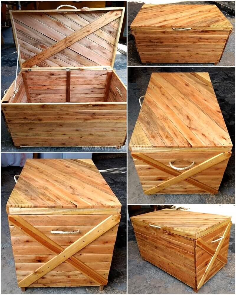 pallets wood chest