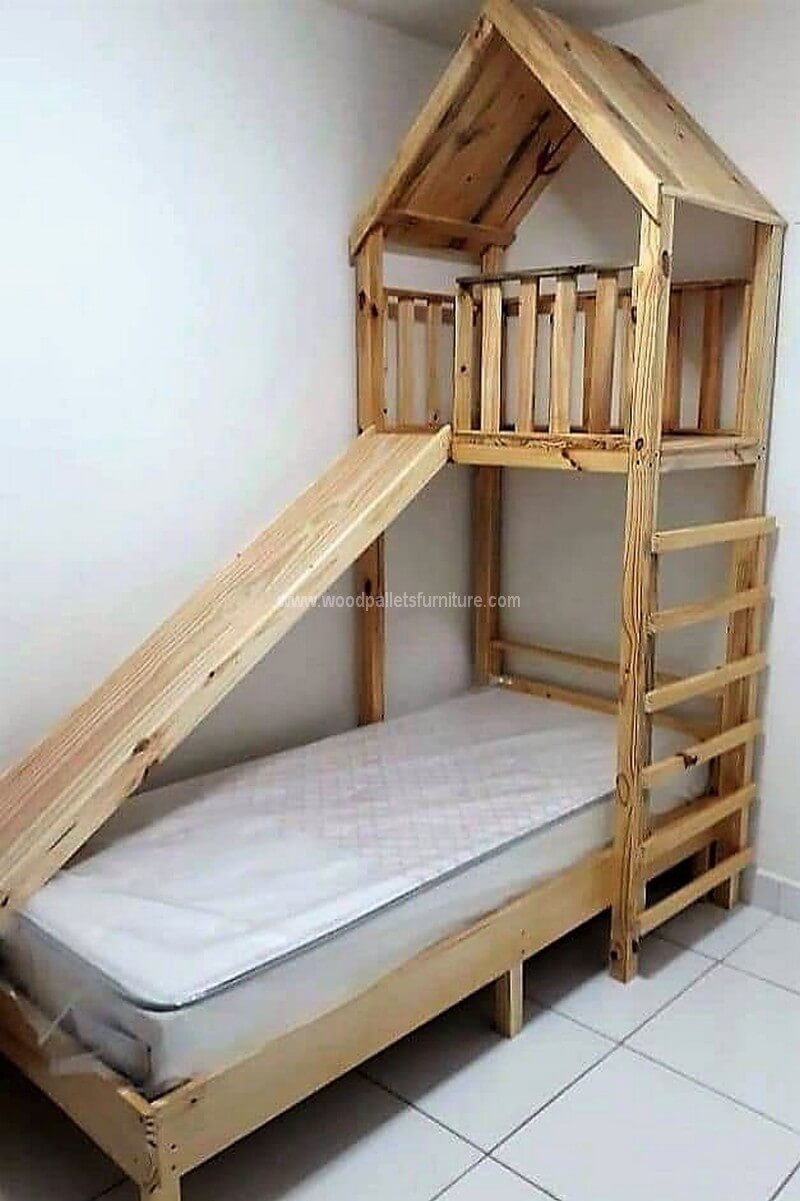 wood pallet kids bed