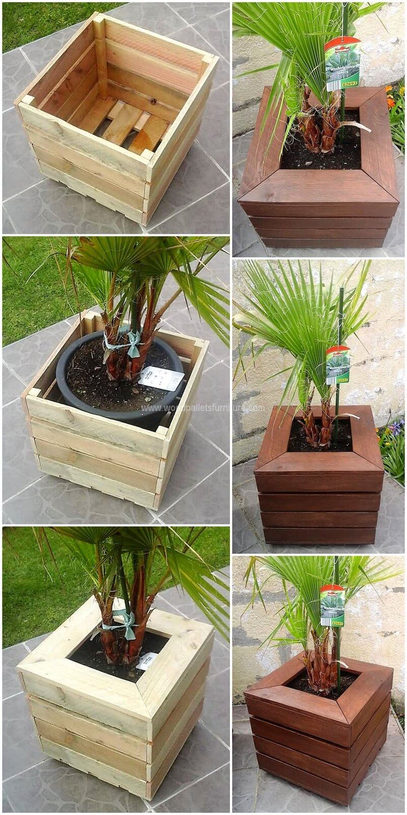 wooden pallet planters