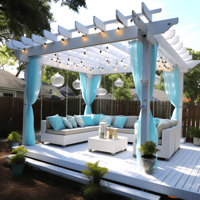 Pallet Pergola Beach Retreat (15)