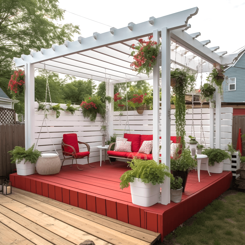 Pallet Pergola Beach Retreat (2)