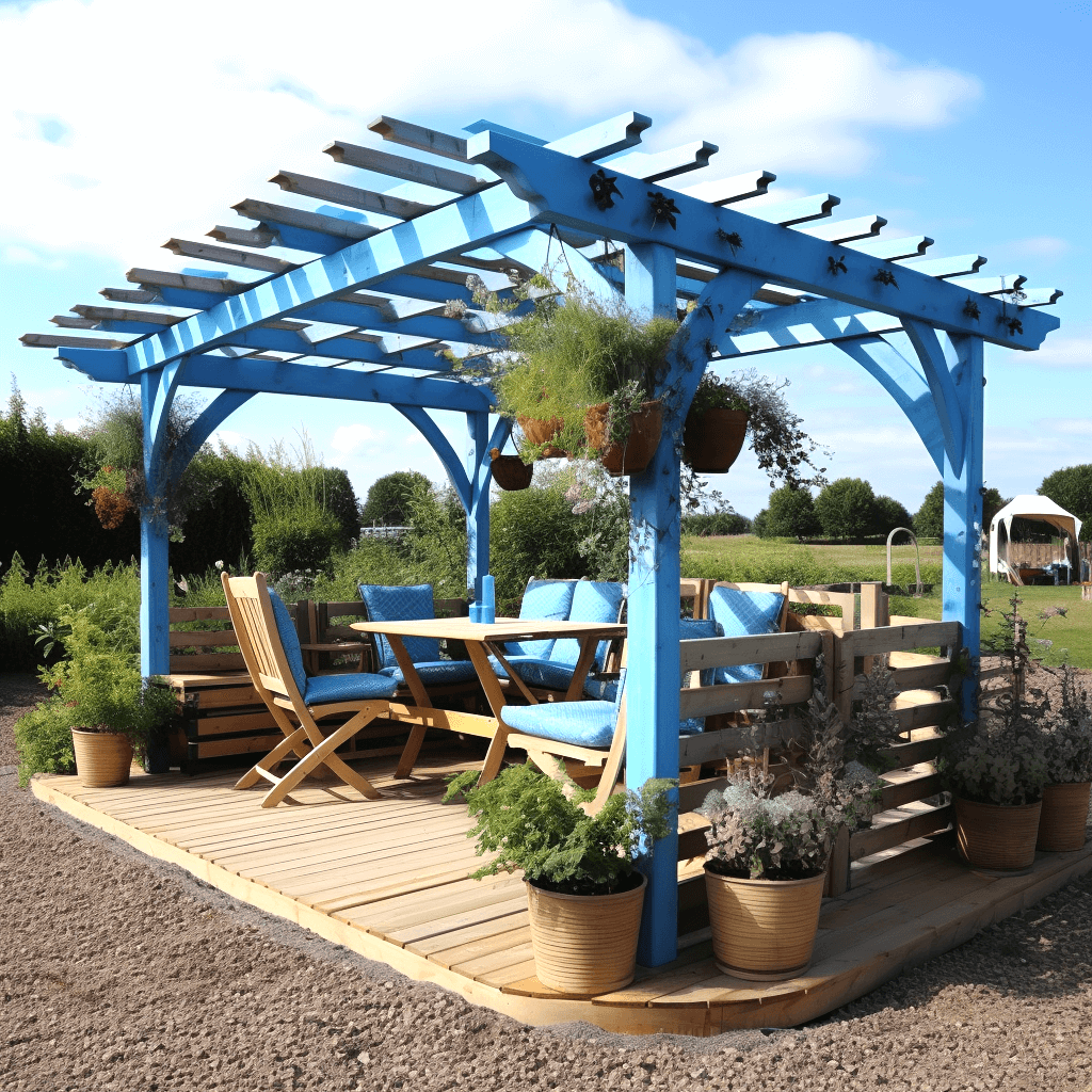 Pallet Pergola Beach Retreat (22)