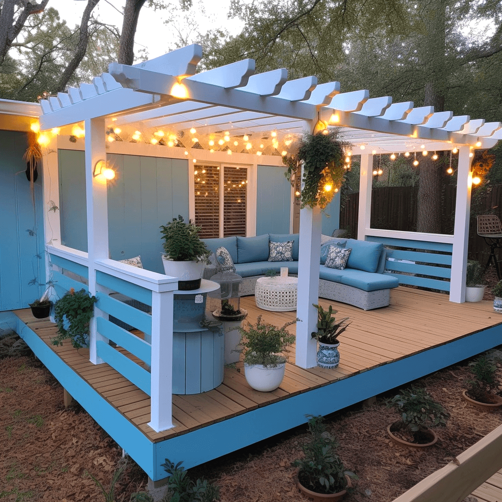 Pallet Pergola Beach Retreat (7)