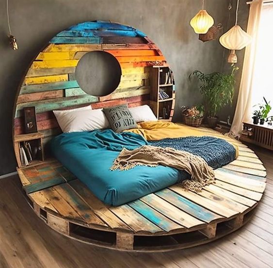 Upcycled Dreams The Beauty Of Wooden Pallet Beds (2)