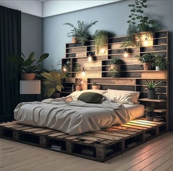 Upcycled Dreams The Beauty Of Wooden Pallet Beds (25)